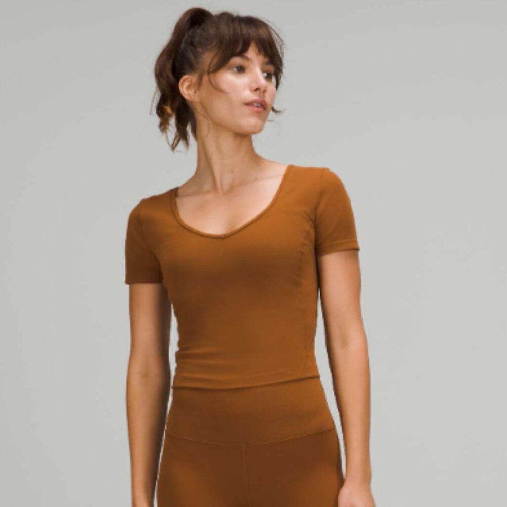 Women's Size 10 lululemon Align T-Shirt in Copper Brown